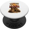 Bible Verse Shirts Walk By Faith Stivali cristiani e tramonto PopSockets PopGrip Adesivo
