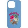 HAWAII ALOHA MAHALO ISLAND LIVING Scareb Custodia per iPhone 14 Pro Max HAWAII con HIBISCUS E HONU TURTLE