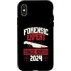 True Crime Merch for Investigative Crime Custodia per iPhone X/XS Esperto forense dalla nascita 2024 Compleanno a tema True Crime