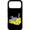 cheese milk curd milk product dairy Holl Custodia per iPhone 17 Pro Max Topo in un pezzo di formaggio