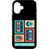 Old School Cassette Tapes 90s Vintage Gr Custodia per iPhone 16 Nastro a cassetta retrò vintage con musica anni '80, stile hip hop, regalo per uomini e donne