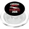 True Crime Merch for Investigative Crime Esperto forense dalla nascita 2026 Compleanno a tema True Crime PopSockets PopGrip per MagSafe