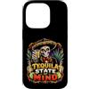 Agave After Dark Co. Men Women Custodia per iPhone 14 Pro Tequila State of Mind Sugar Skull Fiesta Bere Umorismo