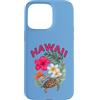 HAWAII ALOHA MAHALO ISLAND LIVING Scareb Custodia per iPhone 15 Pro Max HAWAII con HIBISCUS E HONU TURTLE