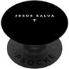 Christian Spanish Bible Verse Biblical S Gesù Salva Cristiano Scrittura Spagnola Fede Croce Gesù PopSockets PopGrip Adesivo