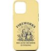 Retro Humor Apparel Custodia per iPhone 12 Pro Max Fuochi d'artificio perché l'omicidio è sbagliato Famiglia retrò