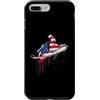 Paint Dripping Patriotic 4th of July US Custodia per iPhone 7 Plus/8 Plus Snowmobile Snow Machine Snowmobiling bandiera americana USA gocciolamento