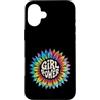 Girl Power Gift Hippie Empower Apparel Custodia per iPhone 16 Plus Girl Power Flower Tie Dye Hippie Femminile Empower