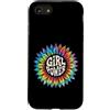 Girl Power Gift Hippie Empower Apparel Custodia per iPhone SE (2020) / 7/8 Girl Power Flower Tie Dye Hippie Femminile Empower