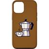 Kawaiicore Custodia per iPhone 12/12 Pro Carino Caffè Italiano Moka Kawaii Cottagecore Estetica