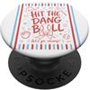 Funny Vintage Baseball Line Art Graphic Hit The Dang Ball Vintage Summer linee disegnate a mano Baseball PopSockets PopGrip Adesivo