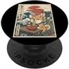 Kawaii Japan Shiba Ramen Art Ramen Shiba Inu Cane Giappone Ukiyo-e Style Great Wave Art PopSockets PopGrip Adesivo