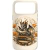 Cute Cottagecore Dragons with Books Desi Custodia per iPhone 17 Pro Max Dragon Reader Book Lover Fantasy, simpatica creatura floreale