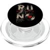 Beats Per Mile Club Running Rave Music Runner Beat Heart EDM PopSockets PopGrip per MagSafe