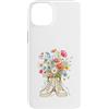 Bloom Kicks Custodia per iPhone 14 Plus Bouquet di fiori selvatici in illustrazione di scarpe da ginnastica