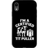 Dairy Cow Farmer Gift Apparel Co Custodia per iPhone XR Design divertente del regalo della mucca della mucca certificata dell'agricoltore della mucca da latte
