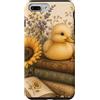 Duckling Book Garden Custodia per iPhone 7 Plus/8 Plus Anatroccolo Girasole Libri Floreale Vintage Natura