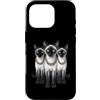 Cool 3 Hip Hop Trio Street Gold Chain Fu Custodia per iPhone 16 Pro Siamese Cat Rap Old School Retro Streetwear 80s 90s Tre