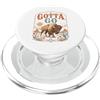 Desert Roam Studio Funny Gotta Go Buffalo Animal Bisonte Western Desert Art PopSockets PopGrip per MagSafe