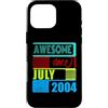 Awesome since 2004 Geburtstagsspruch Jul Custodia per iPhone 16 Pro Max 22 Anni Vintage 2004 nato Luglio Fantastico da