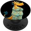 Dragon Pajama Outfit Drago giallo con divertente pigiama costume da notte PopSockets PopGrip Adesivo