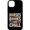 Equestrian Reading Horses Lovers Custodia per iPhone 14 Plus Cavalli Libri E Chill Equestre Lettura Amante