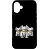 Cool 3 Hip Hop Trio Street Gold Chain Fu Custodia per iPhone 16 Plus Axolotl Rap Old School Retro Streetwear anni '80 '90 Tre