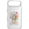 Bloom Kicks Custodia per iPhone Air Bouquet di fiori selvatici in illustrazione di scarpe da ginnastica