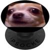 Funny Cute Dog Meme Humor Art (Chihuahua Divertente Chihuahua spaventato viso sfocato foto cane meme PopSockets PopGrip Adesivo