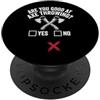 Lancio Dell'ascia Lanciatore D'ascia Tag Are You Good At Axe Throwing PopSockets PopGrip Adesivo