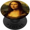 Bahaa's Tee Cool Sarcastic Mona Lisa Carrying Her Cat Graphic Designs PopSockets PopGrip Adesivo
