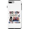 Feline & Fiction Finds Custodia per iPhone 7 Plus/8 Plus Facilmente distratto da gatti e libri Reader Feline