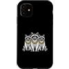 Cool 3 Hip Hop Trio Street Gold Chain Fu Custodia per iPhone 11 Raccoon Rap Old School Retro Streetwear anni '80 '90 Tre