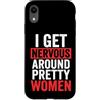 Timido Introverso Ansioso Impacciato Sin Custodia per iPhone XR I Get Nervous Around Pretty Women