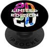 VINTAGE 2020 6th BIRTHDAY DESIGNS AND OU 6 ANNI EDIZIONE LIMITATA 2020 6° COMPLEANNO PopSockets PopGrip Adesivo