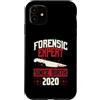 True Crime Merch for Investigative Crime Custodia per iPhone 11 Esperto forense dalla nascita 2020 Compleanno a tema True Crime