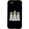 Cool 3 Hip Hop Trio Street Gold Chain Fu Custodia per iPhone SE (2020) / 7/8 Beagle Dog Rap Old School Retro Streetwear anni '80 '90 Tre