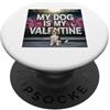 Beagle Puppy Lover PS My Dog Is My Valentine Beagle Street Graffiti Amante dei cani PopSockets PopGrip Adesivo