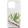 Mantis Insects Lover Gifts Custodia per iPhone 13 Pro Green Praying Mantis Branch Bug Nature Lover