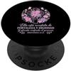 Christian Spanish Bible Verse Biblical S Fortaleza Y Dignidad Christian Croce Floreale Cristo Spagnolo PopSockets PopGrip Adesivo