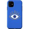 AuraStitch Custodia per iPhone 11 Evil Eye | Grafica di protezione Nazar | Estetica mistica