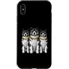 Cool 3 Hip Hop Trio Street Gold Chain Fu Custodia per iPhone XS Max Akita Dog Rap Old School Retro Streetwear anni '80 '90 Tre