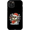 snowman guitar rock holiday music winter Custodia per iPhone 11 Pro Pupazzo di neve rock con chitarra
