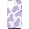 Cute Cow Print Pattern in Purple Lilac D Custodia per iPhone 12 mini Simpatico motivo estetico con stampa mucca in lilla viola