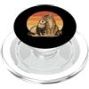 Retro Animal Best Friend Co Amicizia animale gatto e furetto migliori amici PopSockets PopGrip per MagSafe