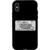 ROMYLP Roman Numerals Years License Plat Custodia per iPhone X/XS 2004 anno retrò divertente compleanno 22 anni
