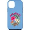 HAWAII ALOHA MAHALO ISLAND LIVING Scareb Custodia per iPhone 12/12 Pro HAWAII con HIBISCUS E HONU TURTLE