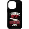True Crime Merch for Investigative Crime Custodia per iPhone 13 Pro Esperto forense dalla nascita 2026 Compleanno a tema True Crime
