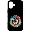 Girl Power Gift Hippie Empower Apparel Custodia per iPhone 16 Girl Power Flower Tie Dye Hippie Femminile Empower