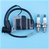 SAANICH Bobina di accensione Modulo 6H Spark Plug Kit for GX35 UMK435 CQ35 Motore Motore Tagliasiepi Decespugliatore 30500-Z0Z-013 CMR6H